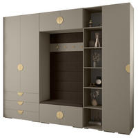 GARDEROBEN-SET 236,7/290/47 - Kaschmir/Goldfarben, Holz/Kunststoff (290/236.7/47cm) - Abiks Möbel