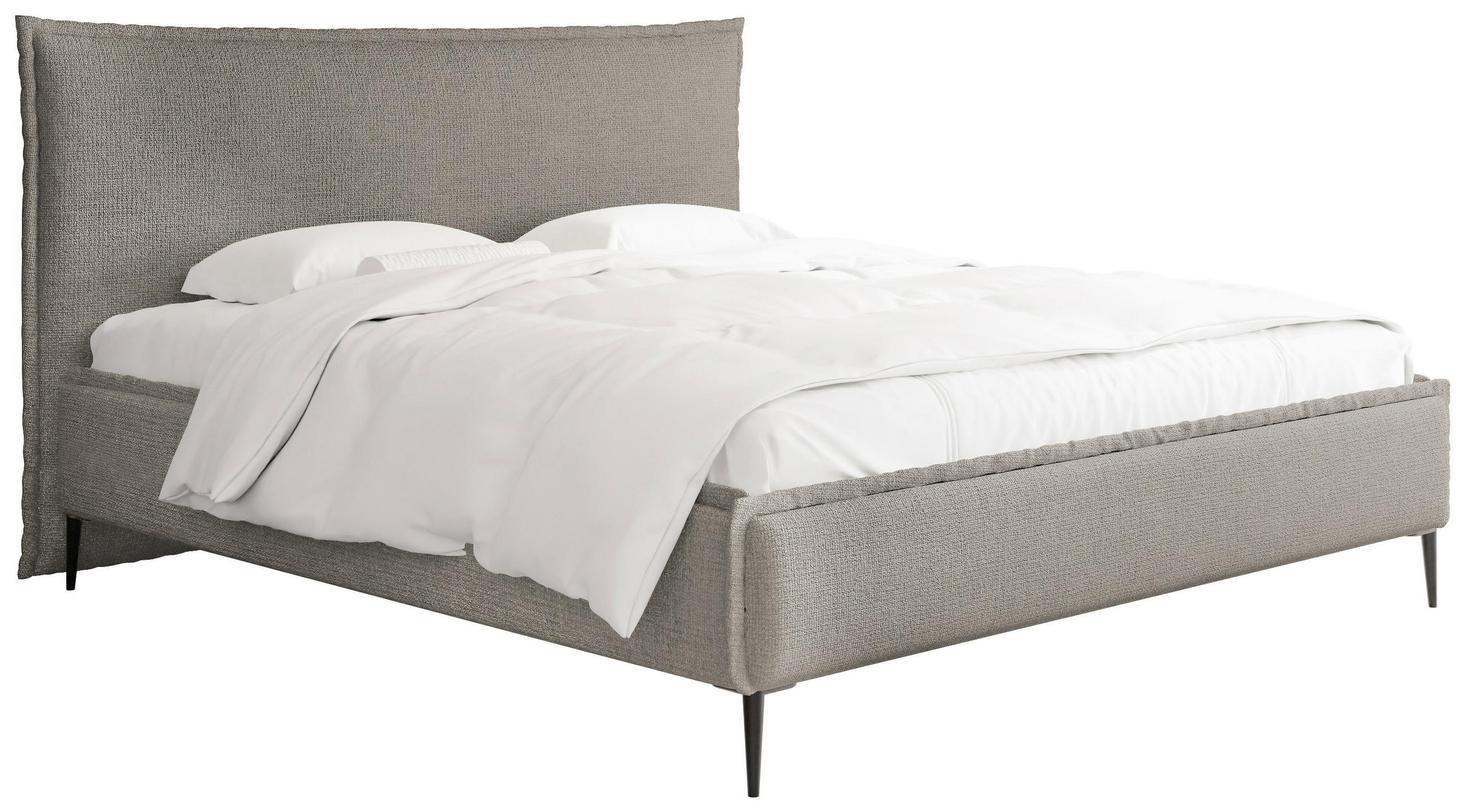 WFL Group Polsterbett Taupe 200x200 cm