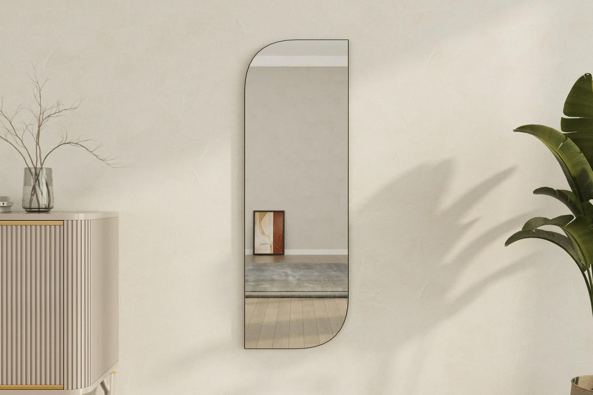WANDSPIEGEL Radiance Silber 40x120 cm - Silberfarben, Holzwerkstoff (40/120/2cm) - moebel17