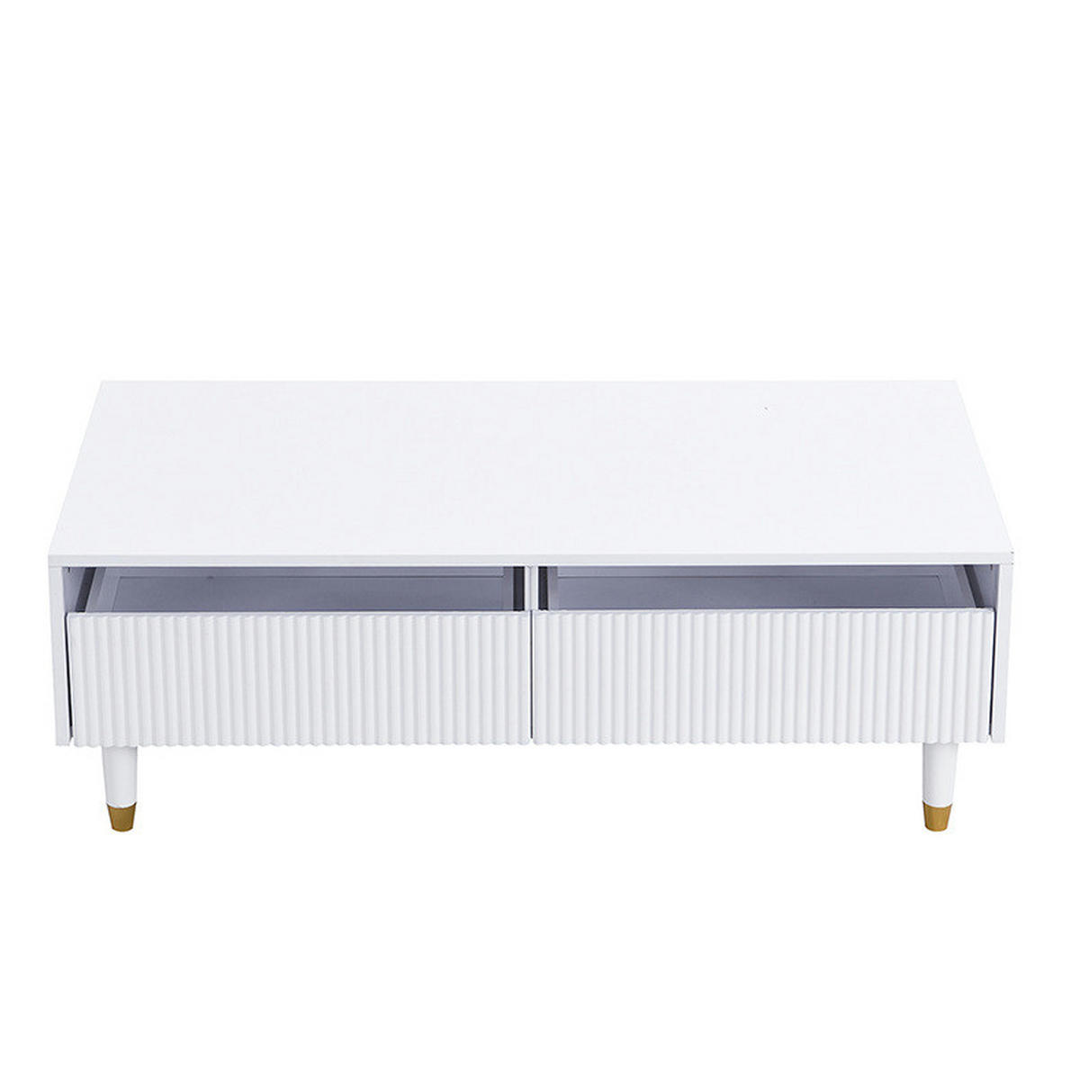 TV-ELEMENT 178/35/45 cm mit 4 Türen und LED-Beleuchtung in Weiß - Weiß, Holzwerkstoff (178/45/35cm) - BEAOK