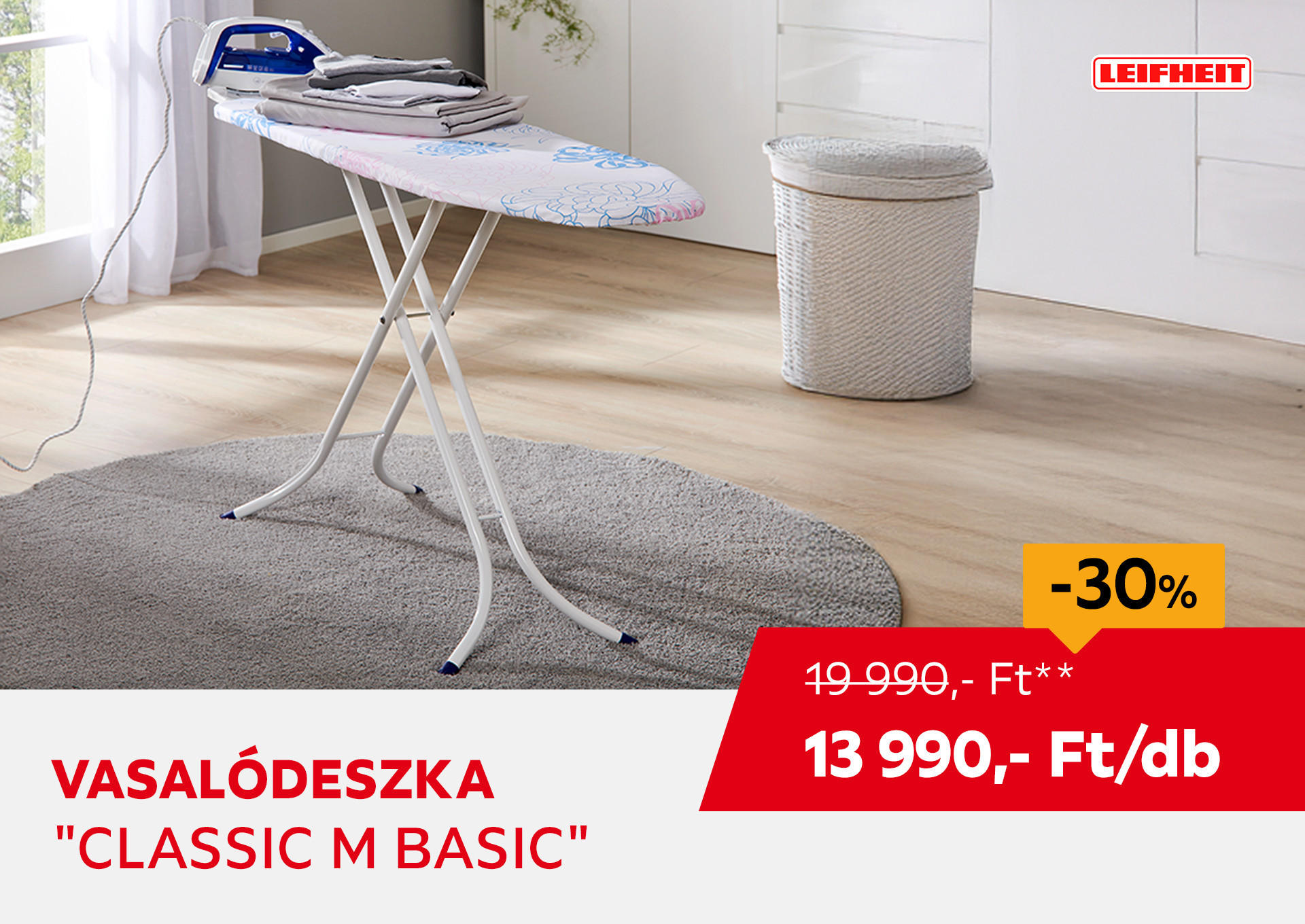 Vasalódeszka "Classic M Basic" Kiemelt termék 19990 Ft.- helyett 13990 Ft.-