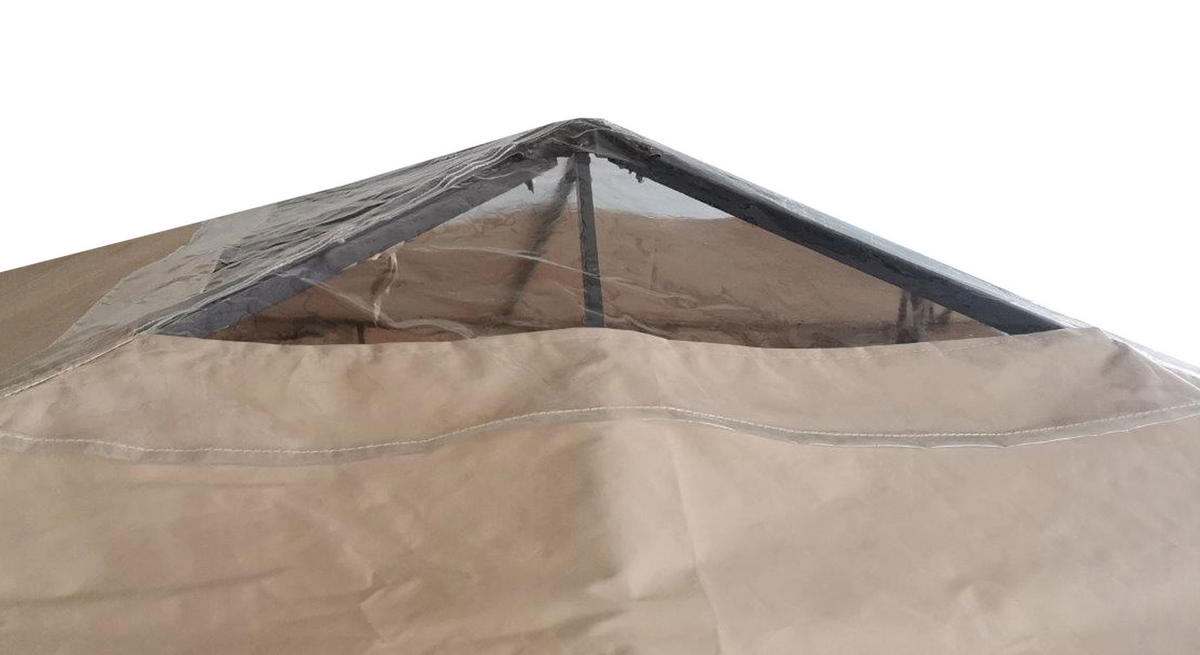 ERSATZDACH 3x3m Sand Clear Top - Beige, Textil (300/19/300cm) - QUICK STAR
