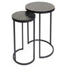 BEISTELLTISCH rund Schwarz 2er-Set - Schwarz, Holzwerkstoff (40/40/64cm) - MCW