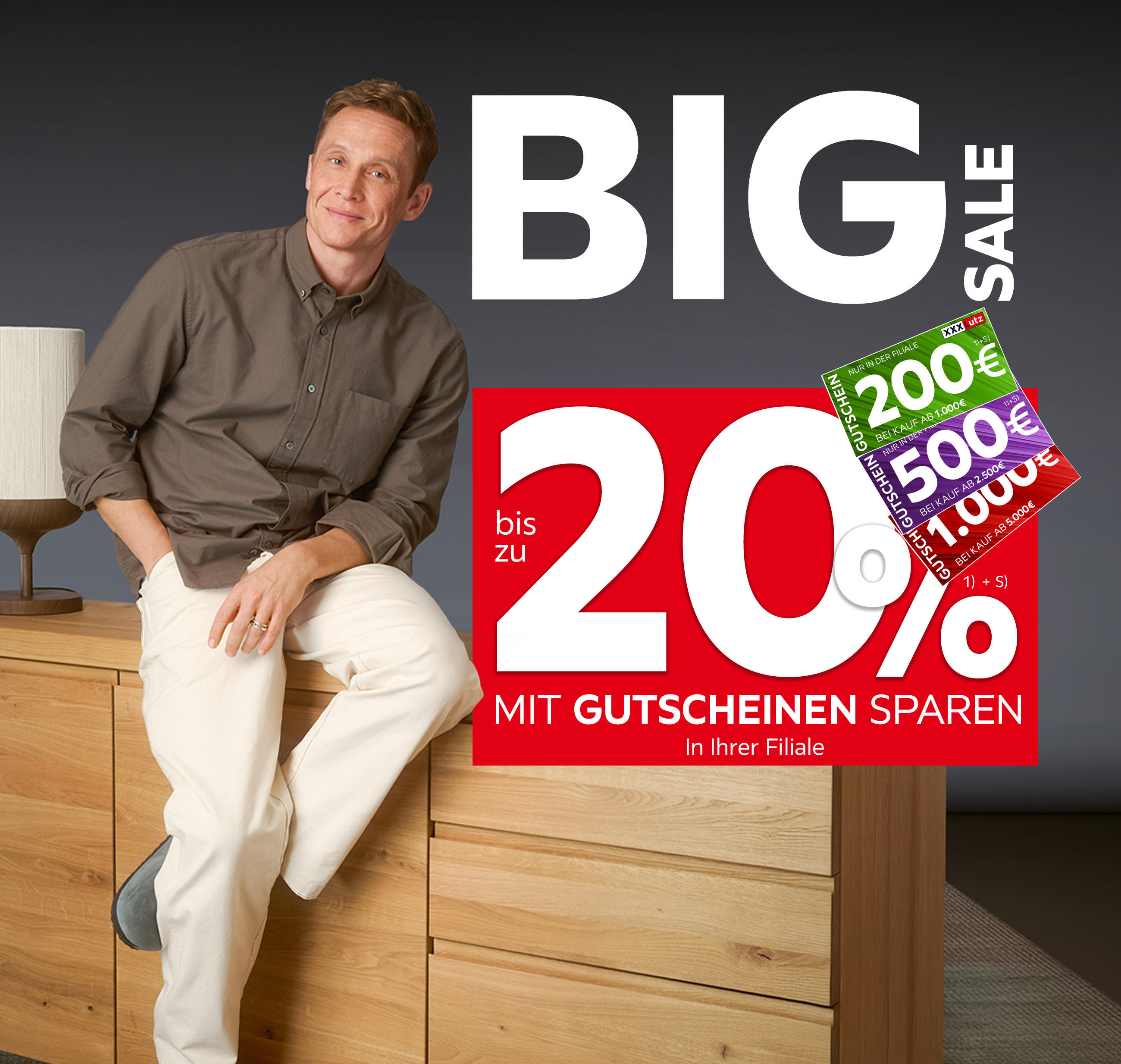 Big Sale - Bis zu 20% mit Gutscheinen sparen in Ihrer Filiale