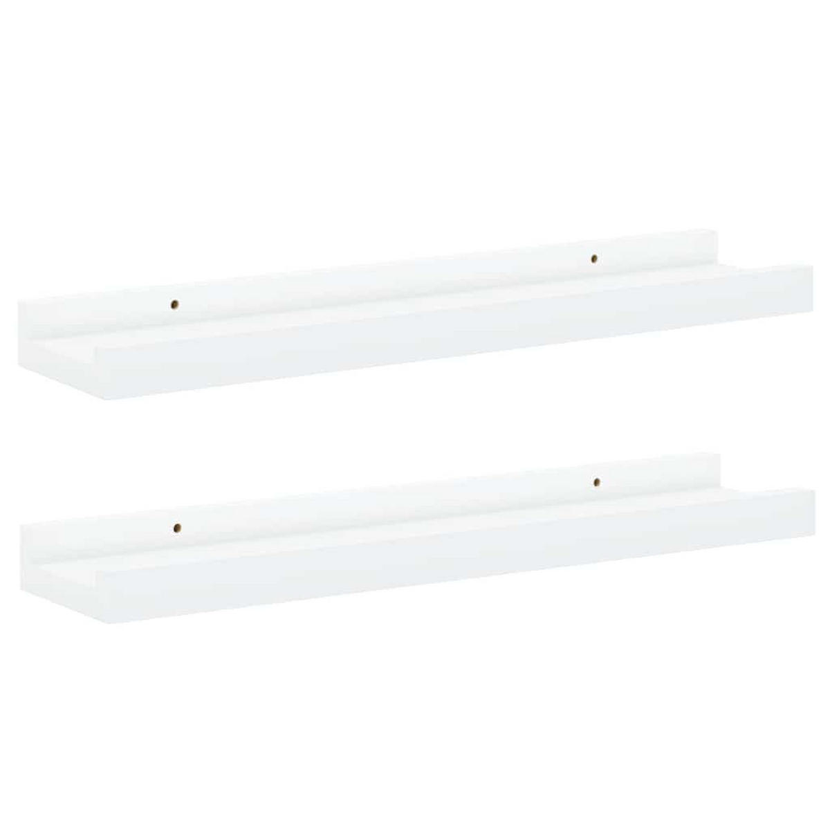 BILDERLEISTEN 2Er Set Weiss 40/9/3 Cm Mdf - Weiß, Holzwerkstoff (9/3/40cm) - vidaXL