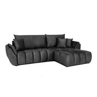 ECKSOFA Collin Mit Schlaffunktion - Dunkelgrau, Holzwerkstoff/Textil (185/280cm) - Fun Möbel