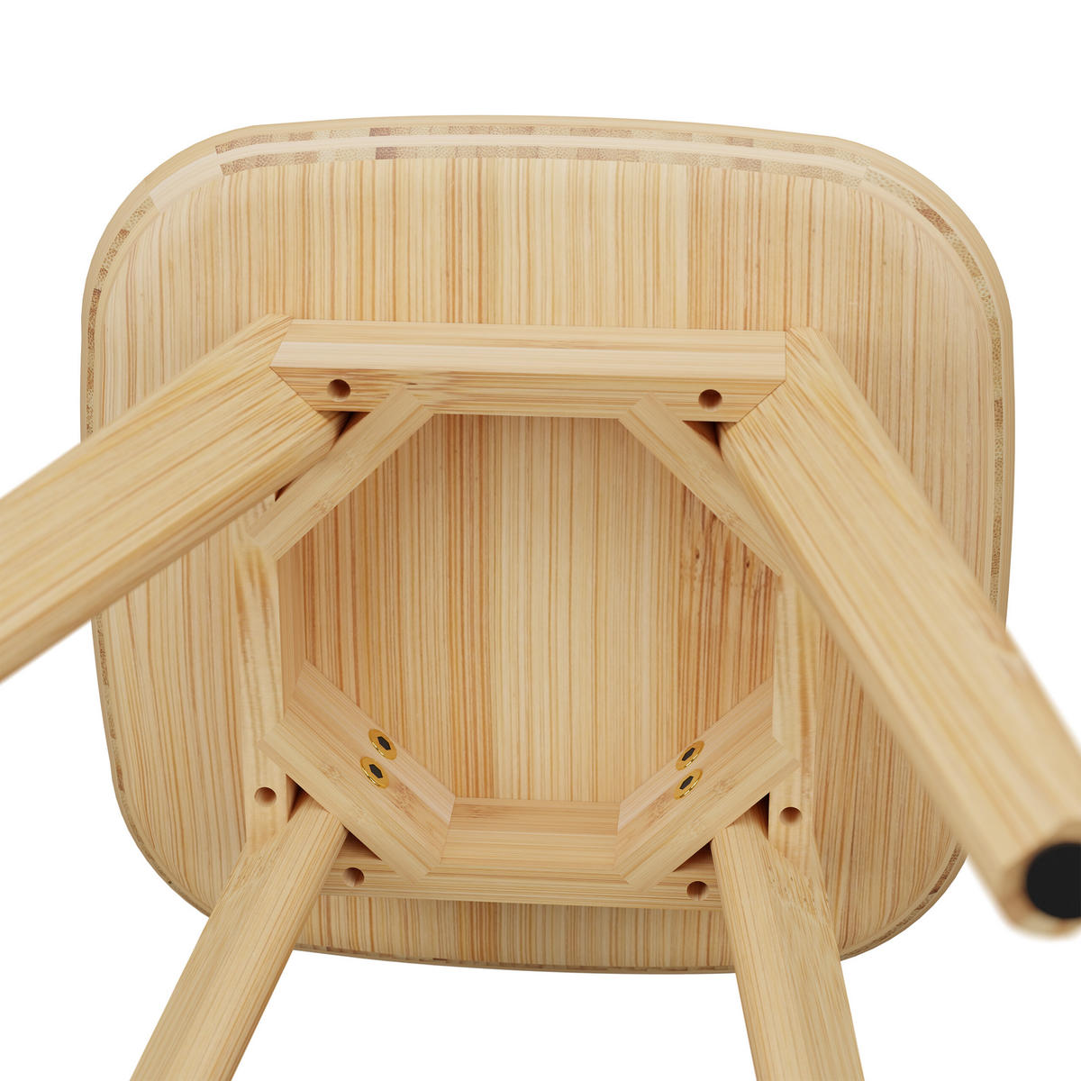 ESSZIMMERHOCKER - Hellbraun, Holz (33/45.5/33cm) - Relaxdays