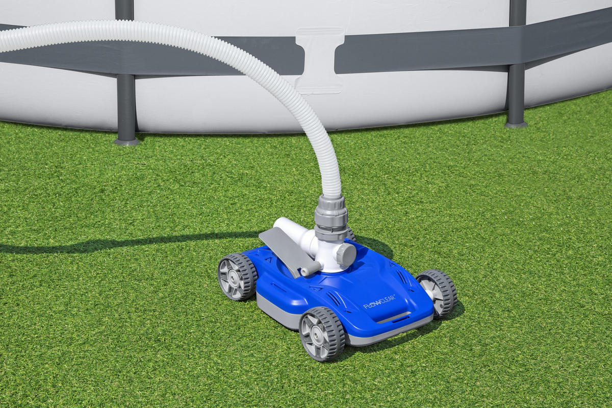 POOLROBOTER Megatro Pumpenbetrieben Autonom Grau 22x32x44,6cm - Grau, Kunststoff (32/22/44.6cm) - DELUKE