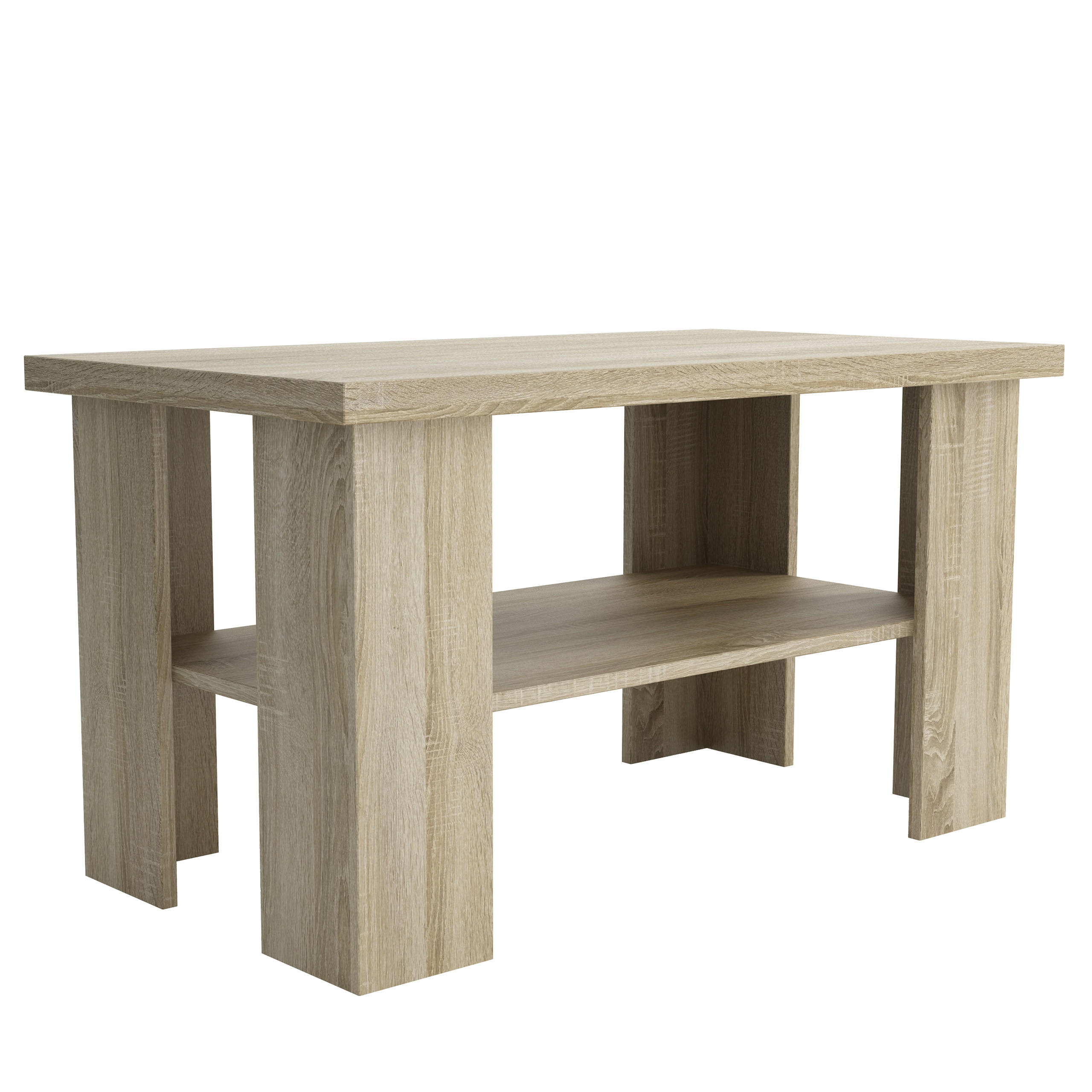 COUCHTISCH LAURA 90/50/45 cm Sonoma Eiche - Sonoma Eiche, Holzwerkstoff (45/90/50cm) - MASSENO