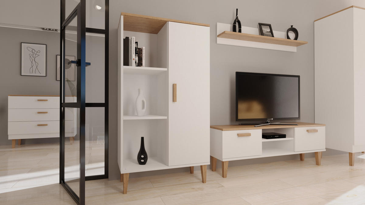BÜCHERREGAL Denver 80/120/35 cm - Weiß, Holzwerkstoff (80/120/35cm) - Kocot Kids