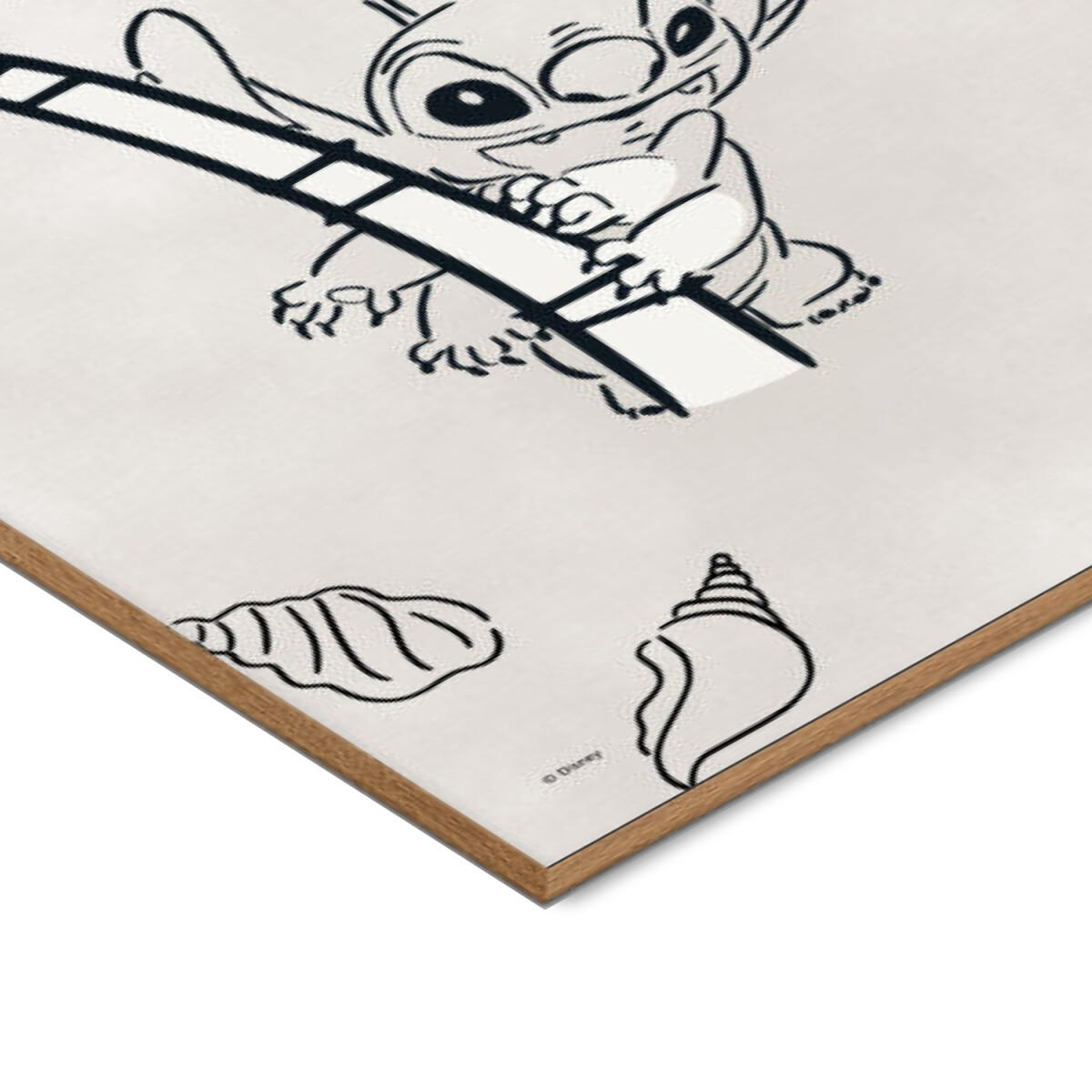 POSTER mit Rahmen Disney - Disney - Stitch - Always Up To Mischief - Eichefarben/Beige, Holz/Papier (50/70cm) - Poster&Frame
