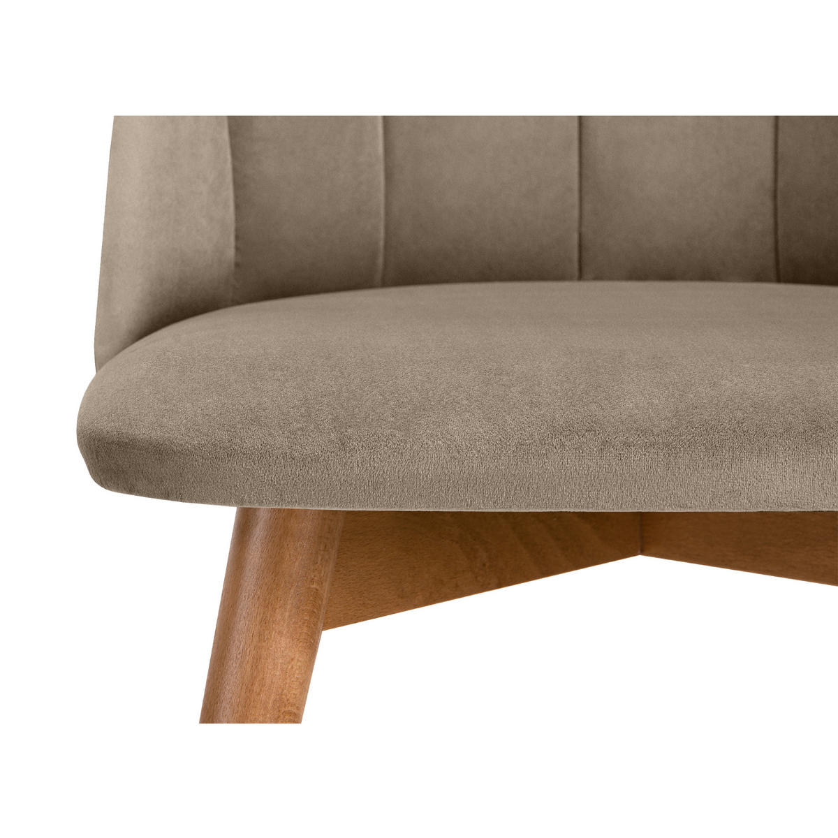 STUHL-SET BAKERI Esszimmerstühle 2 St, beige - Beige, Holz/Buchenholz (48/86/44cm) - KONSIMO®