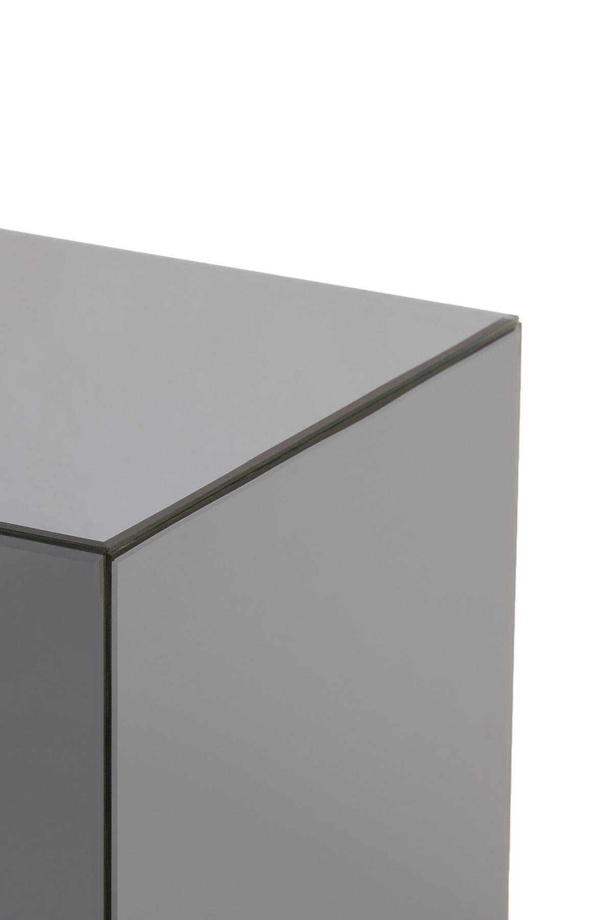 BLUMENSÄULE Daxton Grau 30/30/80 cm - Grau, Glas (30/30/80cm) - Light & Living
