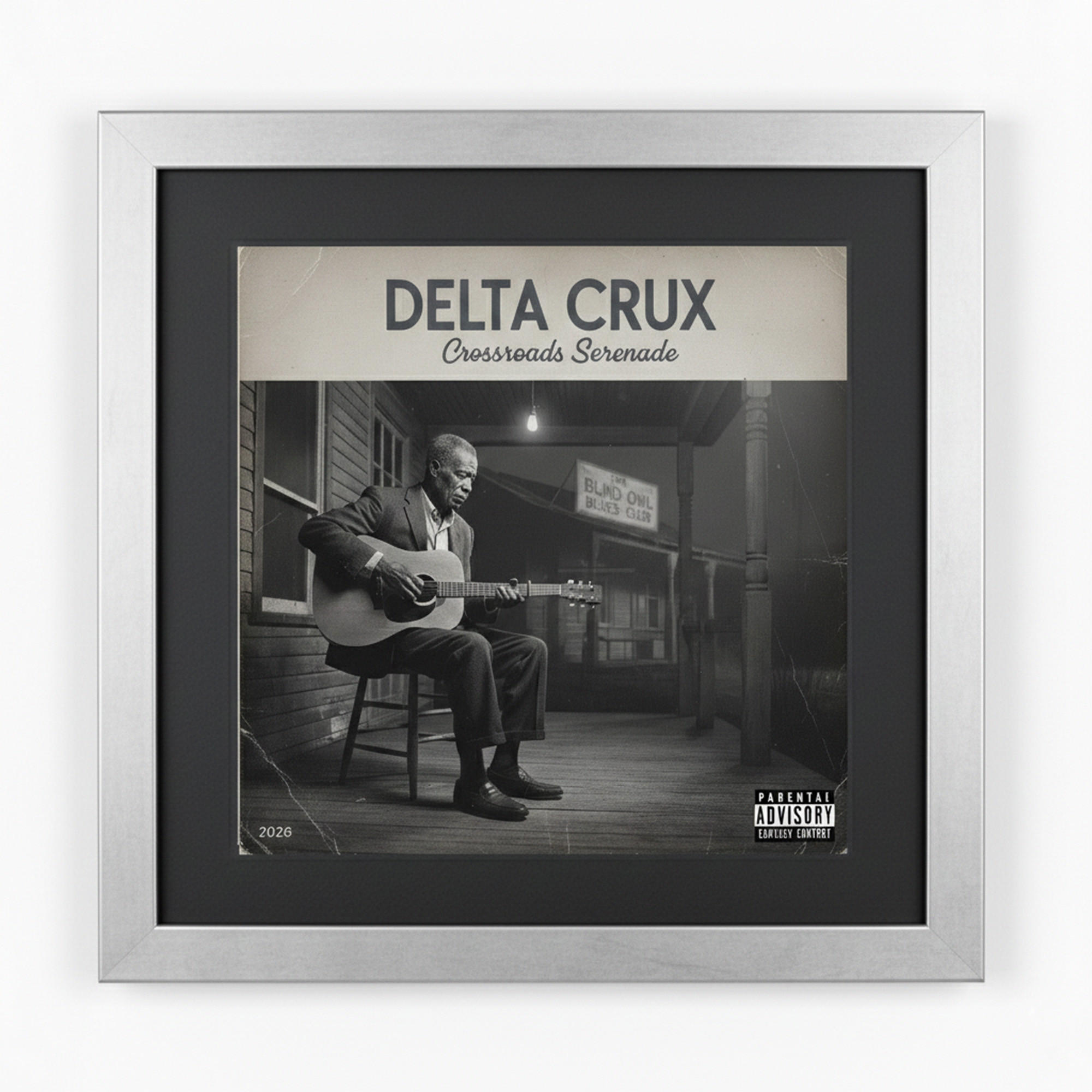 SCHALLPLATTEN BILDERRAHMEN 40/40 2er Set - Silberfarben, Holz (40/40cm) - K-Möbel