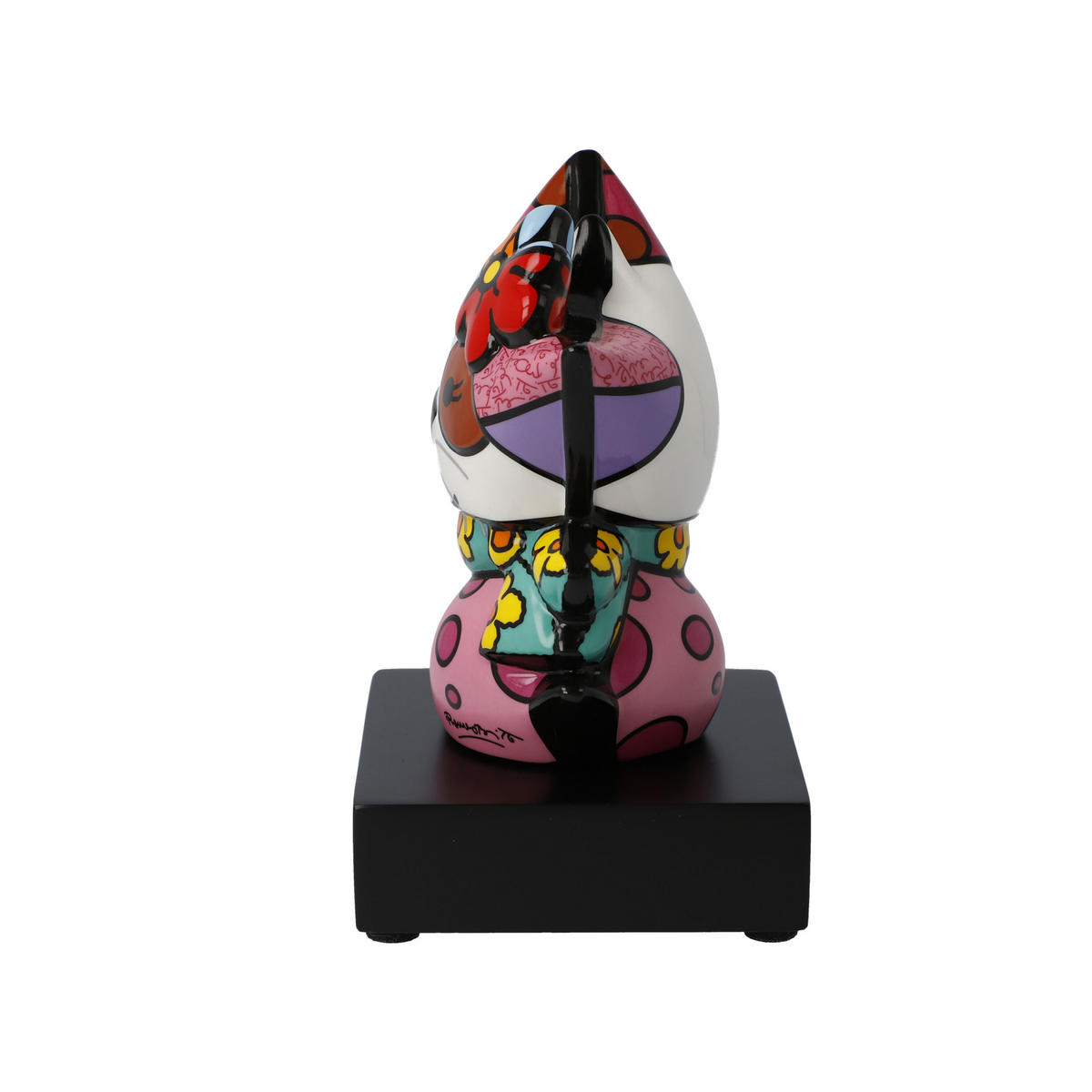 DEKOFIGUR Romero Britto Flowing, Porzellan, Bunt, 14.5 cm - Multicolor, Keramik (8.5/14.5/9.5cm) - Goebel