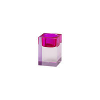 TEELICHTHALTER Sari S, Kristallglas, Pink / Rosa, H 7.7 cm - Rosa, Glas (11.5cm) - Gift Company