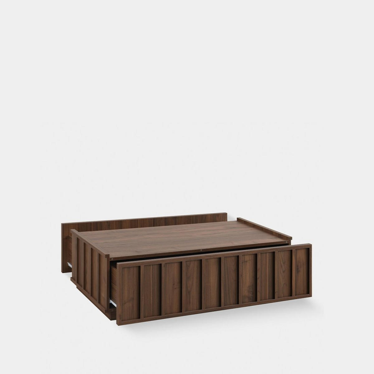 COUCHTISCH FESTER Kairo Walnuss 120 cm x 37 cm - Walnussfarben, Holzwerkstoff (62/120/37cm) - Klast Home