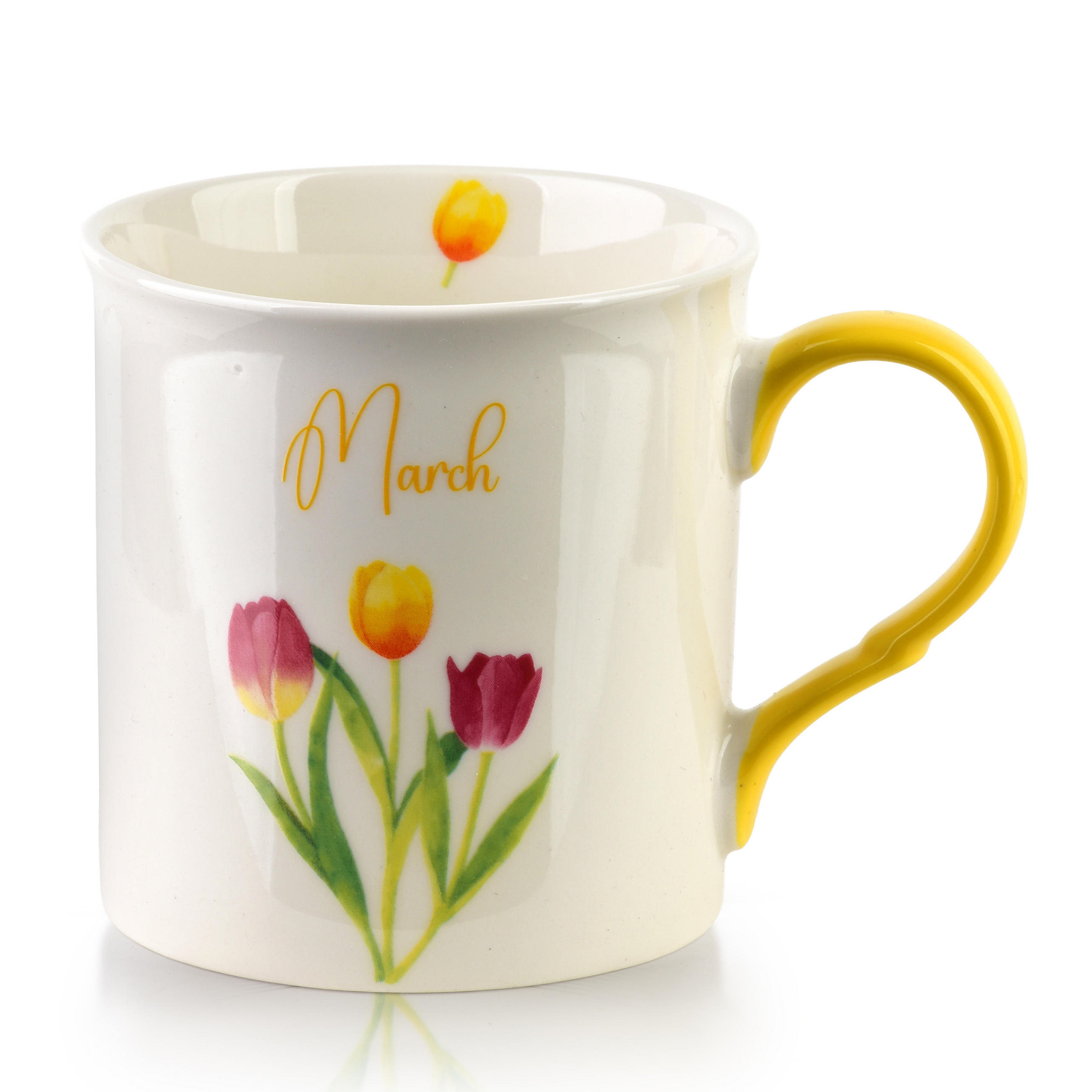 BECHER Mes gelb 8.5/10/9 cm Porzellan - Hellgelb, Keramik (0.32L) - Mondex