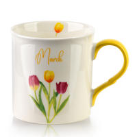 BECHER Mes gelb 8.5/10/9 cm Porzellan - Hellgelb, Keramik (0.32L) - Mondex