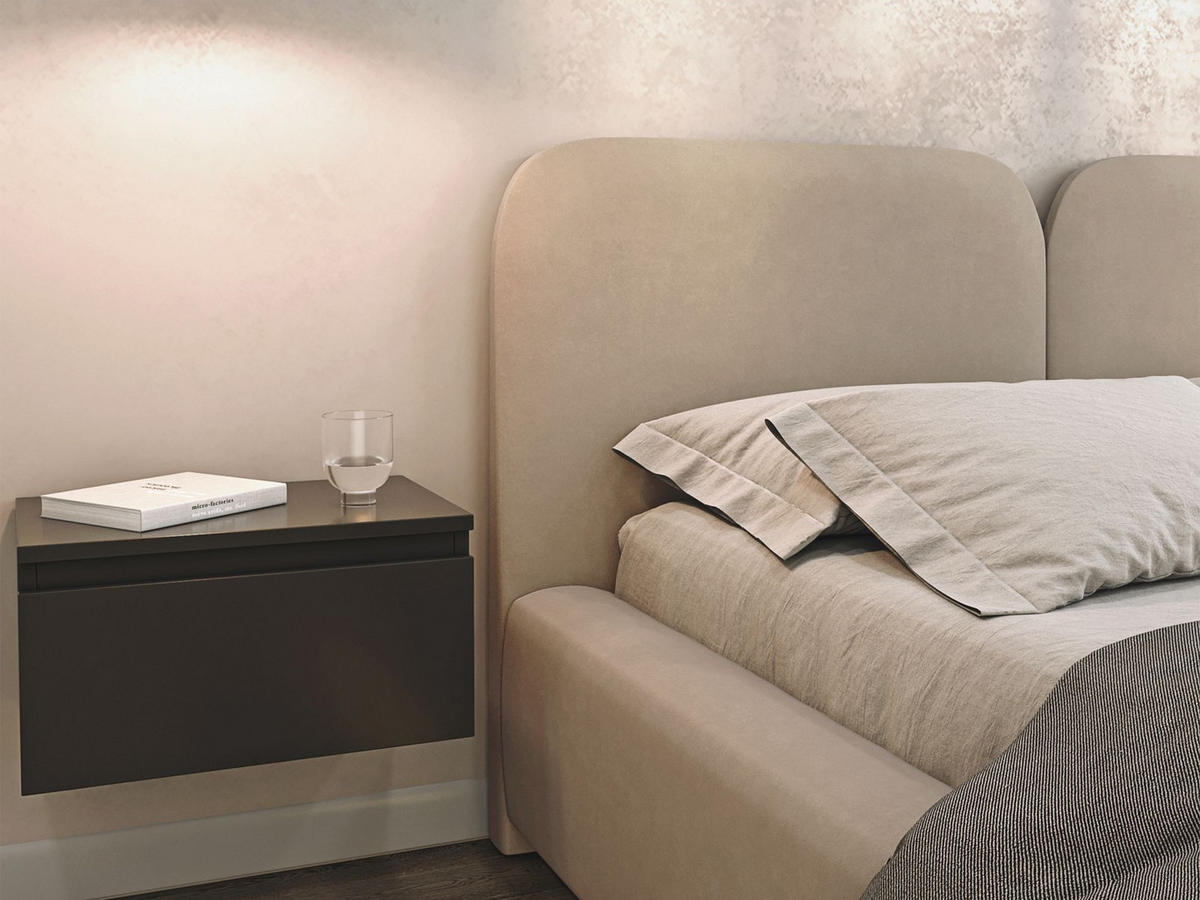 POLSTERBETT Comoves 160x200 Hellbeige mit Veloursbezug - Ecru, Textil (160/200cm) - Selsey