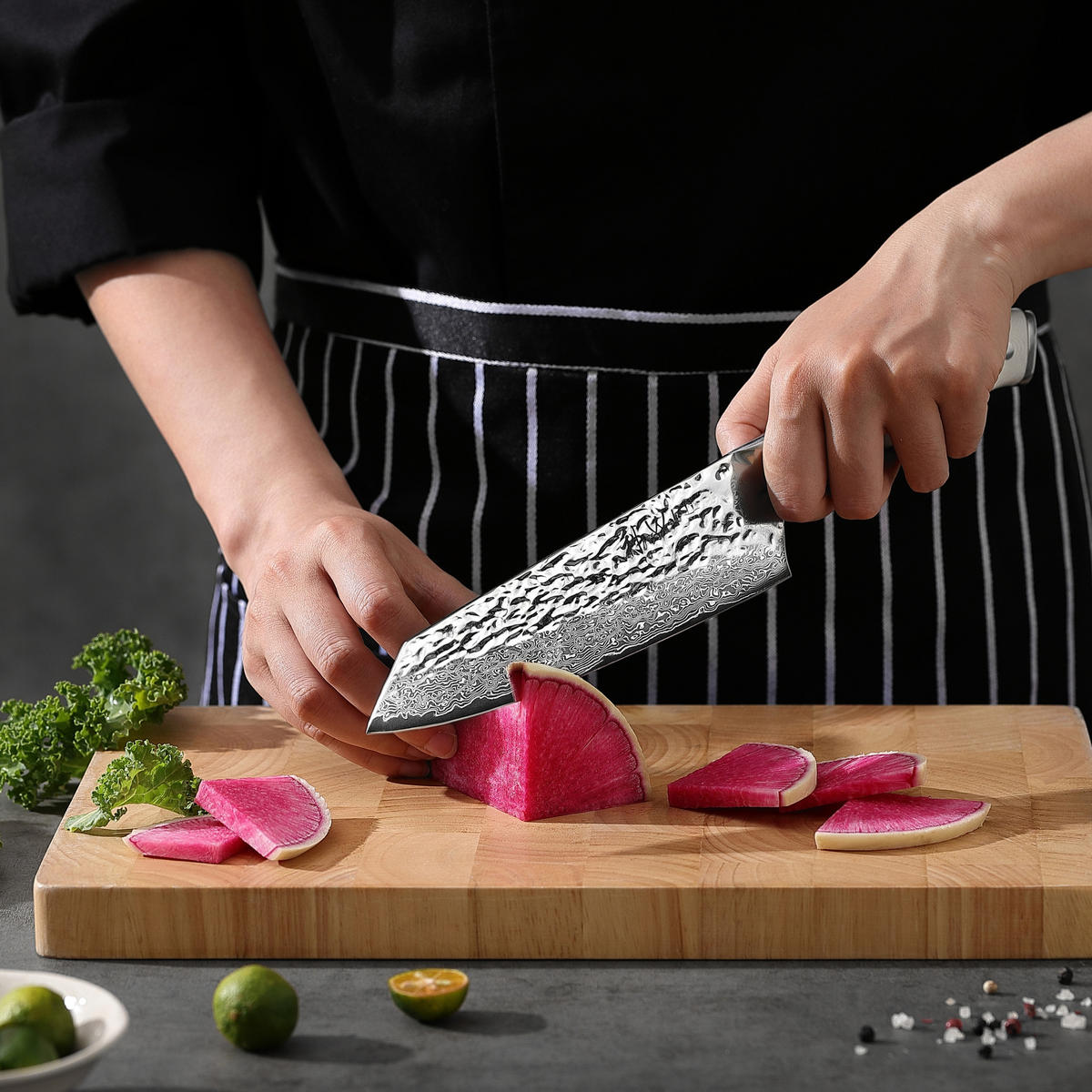 MESSERSET 3-tlg. 9-18 cm - Weiß, Metall (1cm) - Wakoli