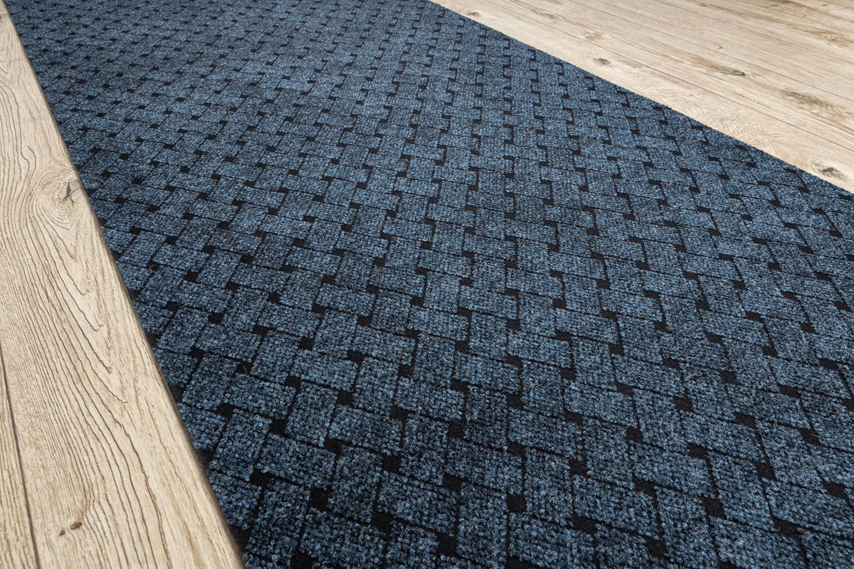TÜRMATTE rutschfest 100 100/360 cm - Blau, Textil (100/360cm) - rugsX