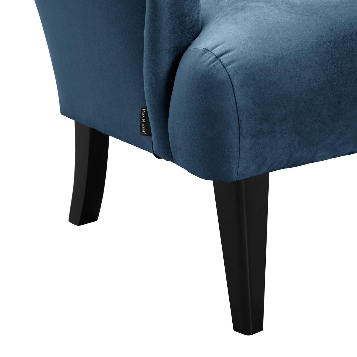 SESSEL Kayley Samtvelours dunkelblau - Dunkelblau, Kunststoff (71/97/82cm) - 58aufmkessel