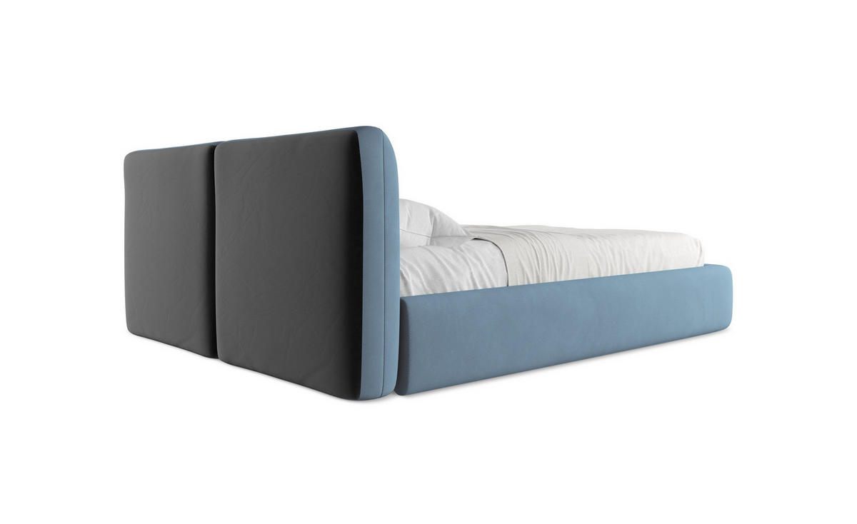 POLSTERBETT mit Bettkasten und Lattenrost 160x228 Schwarz - Schwarz, Kunststoff/Textil (140/200cm) - Makamii