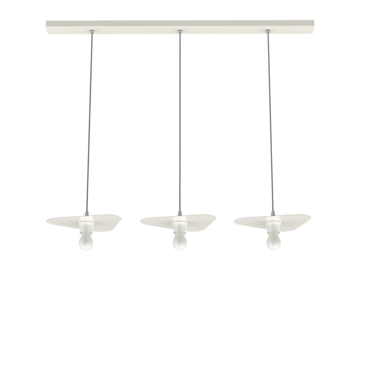 HÄNGELEUCHTE - Weiß Hochglanz, Metall (25/30/7cm) - Lumicom