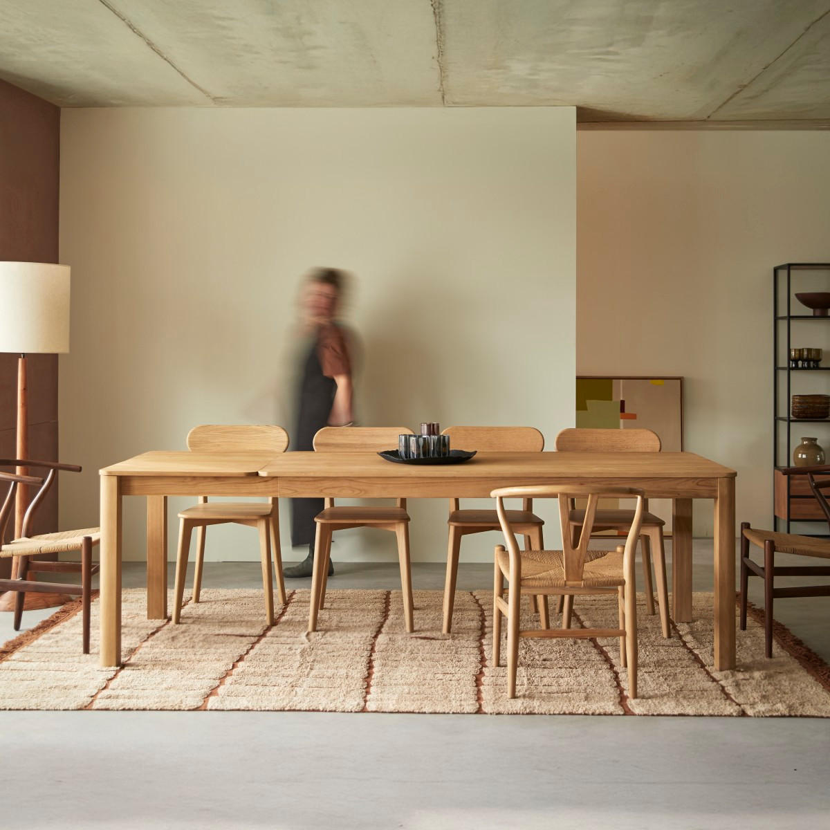 TISCH Léon Natur aus Teak - Naturfarben, Holz (90/240/75cm) - Tikamoon