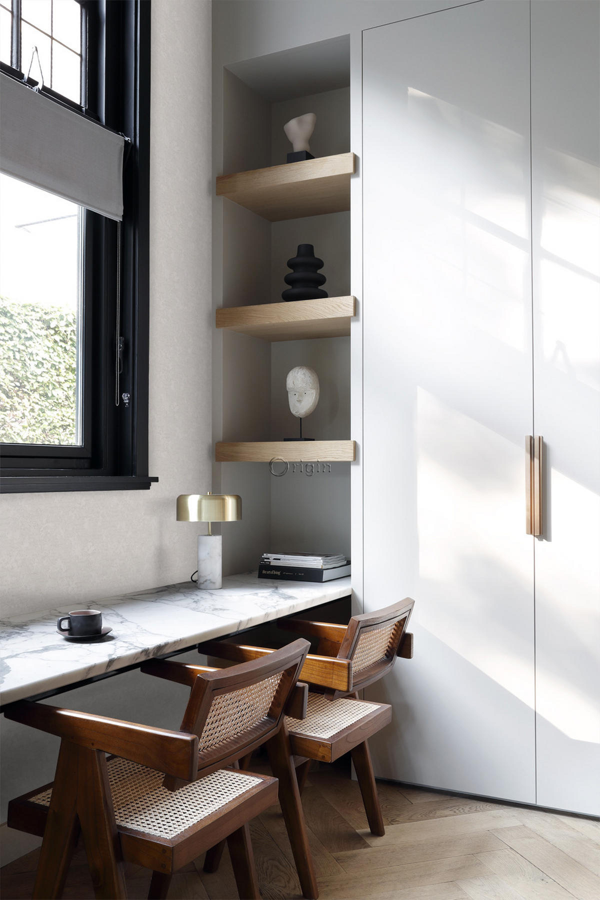 TAPETE Uni 53 cm x 10.05 m - Braun, Papier (53/1000cm) - Origin Wallcoverings