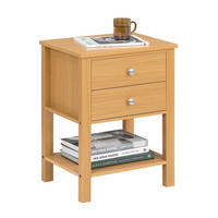 NACHTTISCH Natur - Naturfarben, Holzwerkstoff (45/60/35cm) - SoBuy