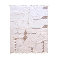 BERBERTEPPICH Ethno schlicht Wolle 208x 292 cm - Weiß, Naturmaterialien (208/292cm) - AFK Living