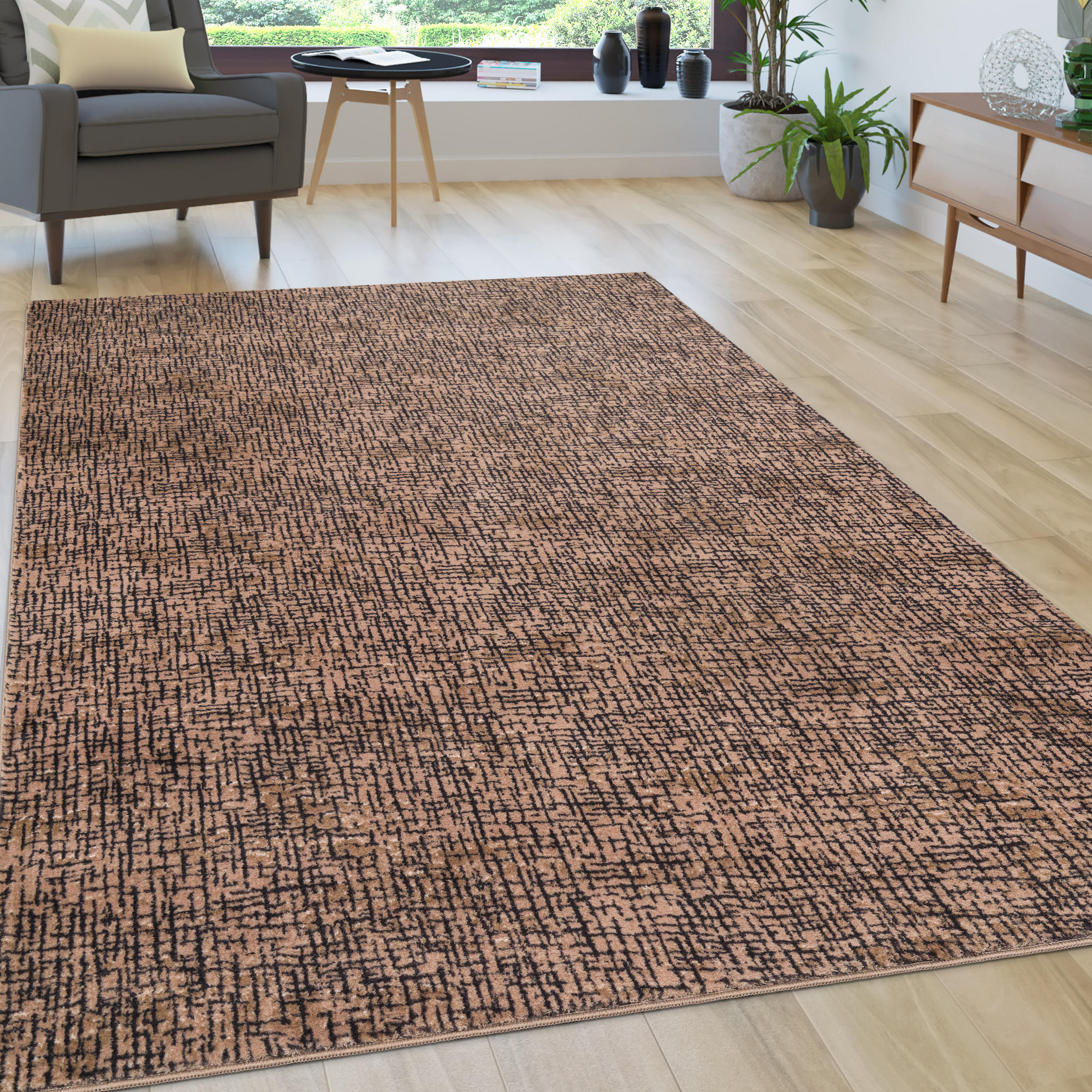 HOCHFLORTEPPICH 140/200 cm Malaga 772 - Beige, Textil (140/200cm) - Paco Home