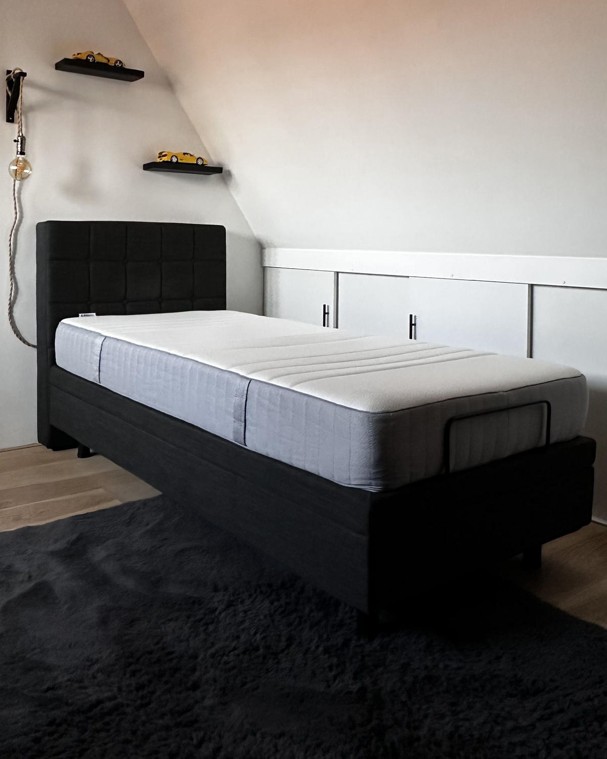 MATRACE S PAMĚŤOVOU PĚNOU H2/3 Střední 90/200 cm Whisper - bílá, textil (90/200cm) - Beliani