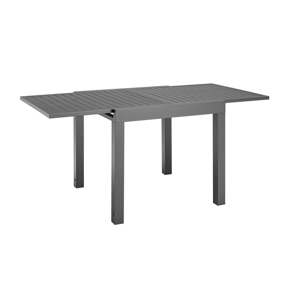 GARTENTISCH Laki grau 80x80x75 cm - Grau, Metall (80/80/75cm) - Juskys