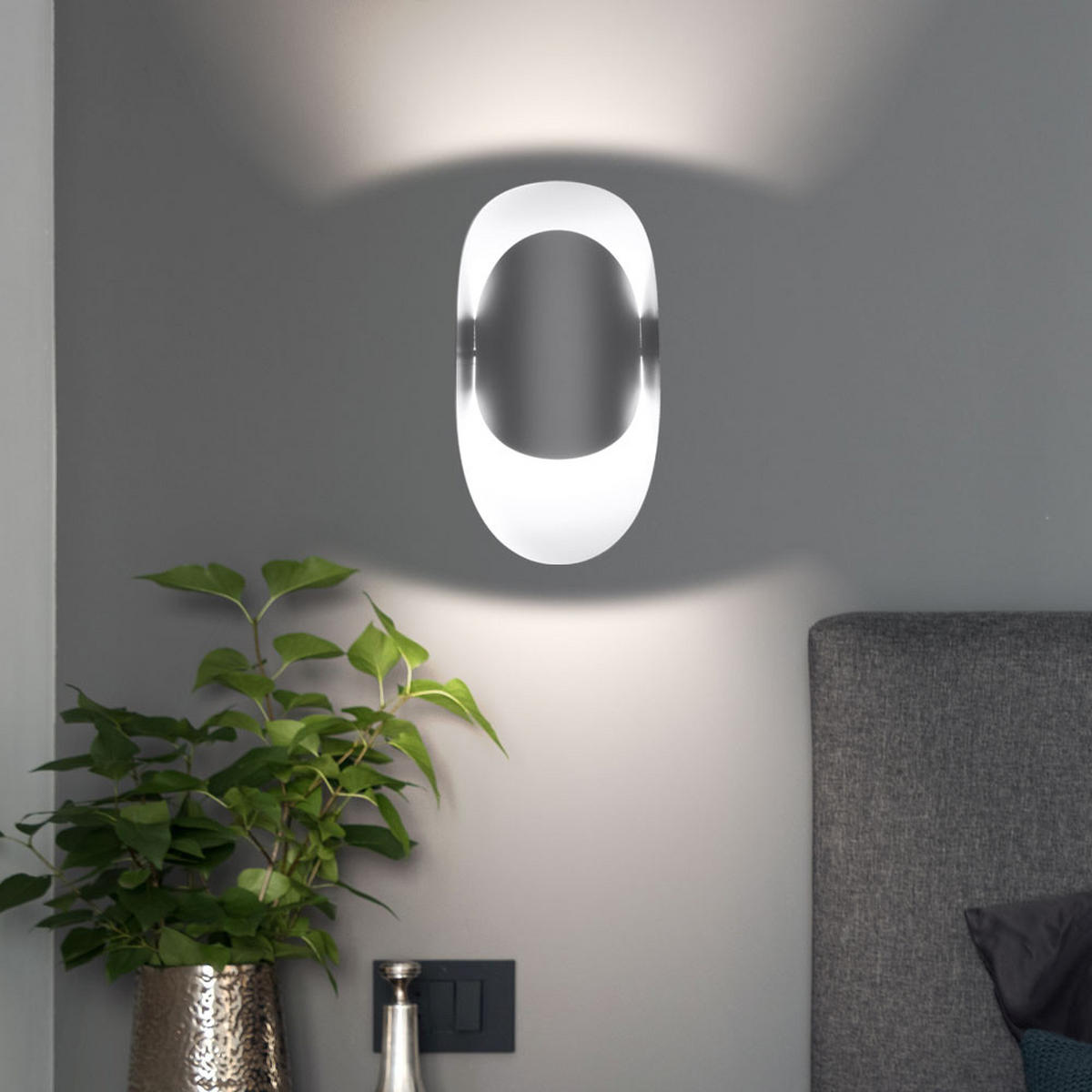 WANDELUCHE Stahl Weiß TEAR - Weiß, Metall (10/30/13cm)