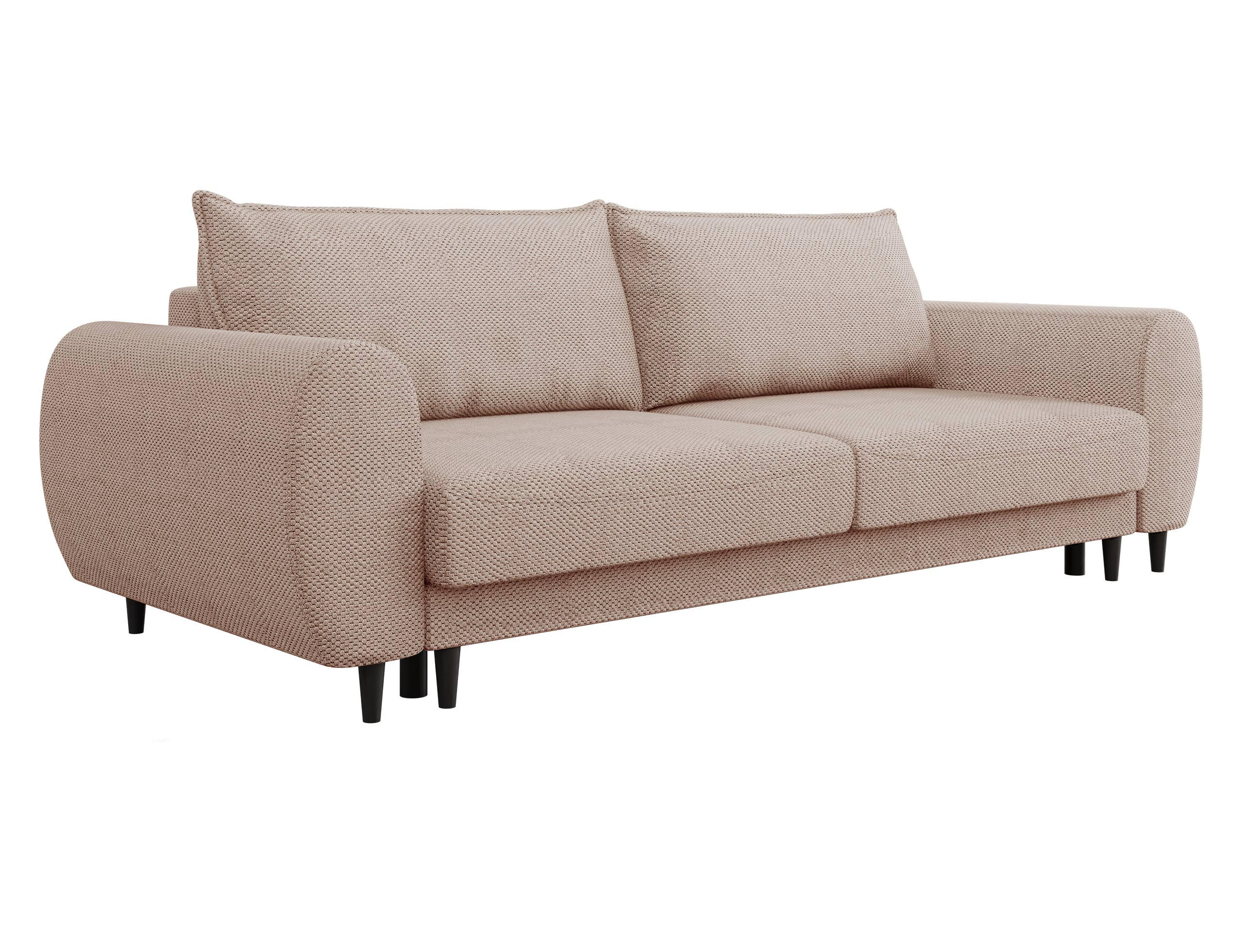SCHLAFSOFA Sonia - Beige/Schwarz, Holz/Textil (251/76/95cm) - MIRJAN24