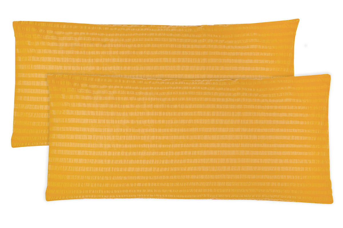 KISSENBEZUG, 2er-Set, 40x80 cm, 100% Baumwolle, Orange - Orange, Textil (40/80cm) - Zollner