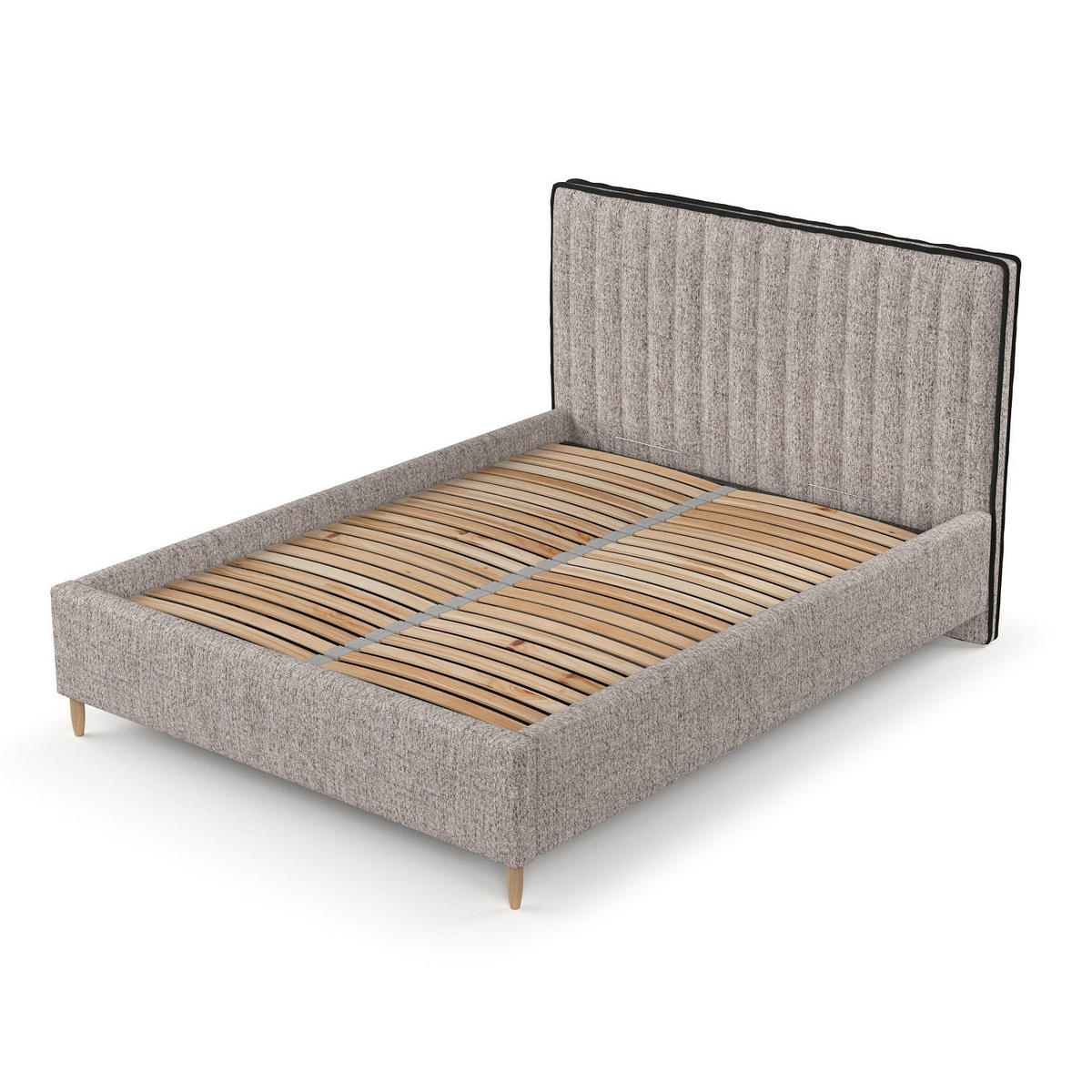 POLSTERBETT Aria 180/200 cm Beige im Neve Stoff - Beige/Naturfarben, Holz/Holzwerkstoff (180/200cm) - AltaBeds