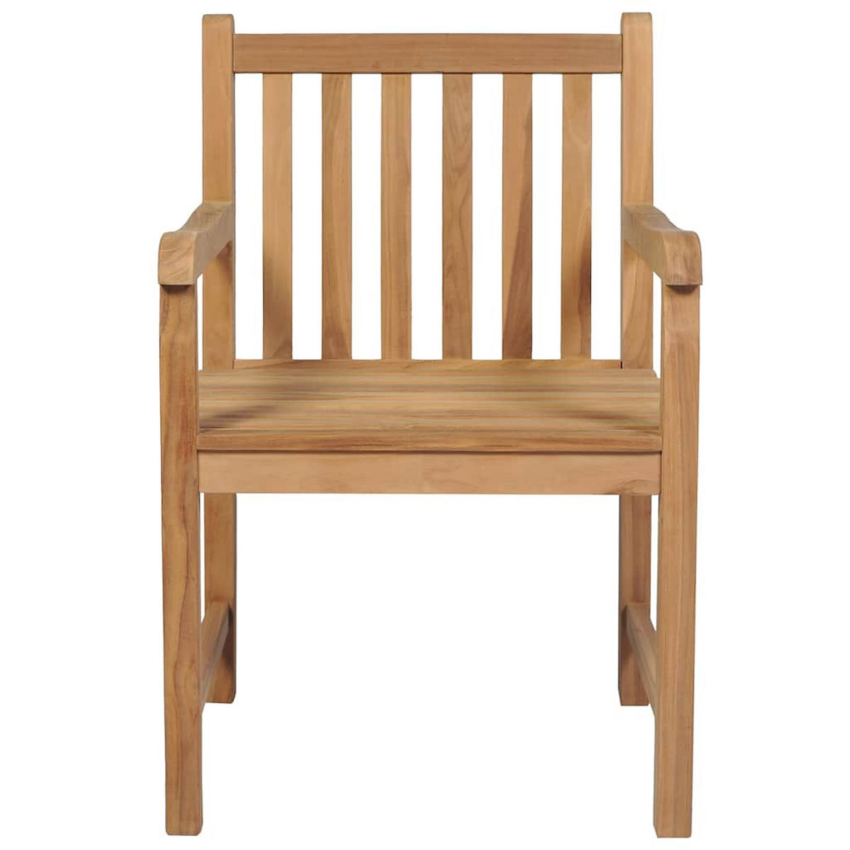 GARTEN-ESS-SET 7-teilig 140/80 Cm Massivholz Teak - Braun, Holz - vidaXL