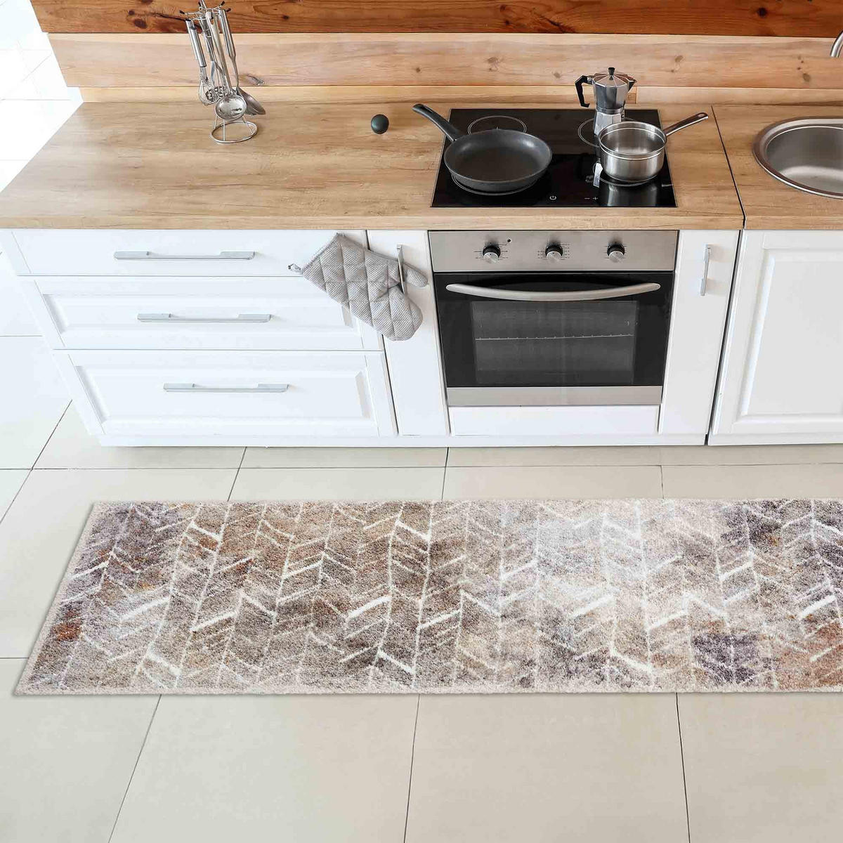 FUSSMATTE LÄUFER PURE & SOFT - Beige, Textil (50/150cm) - Astra