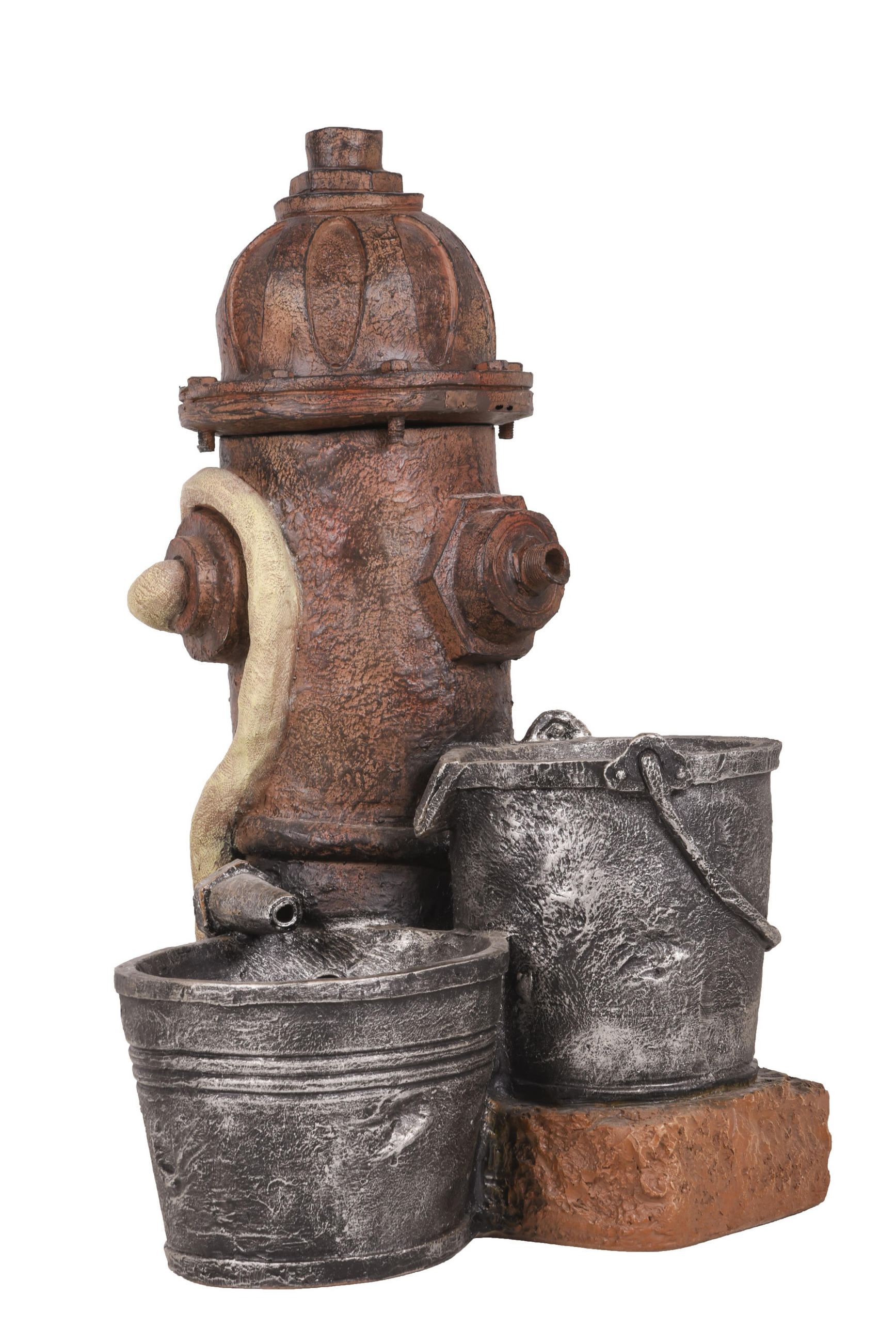 BRUNNEN Mathis Stein-Optik Braungrau 63x37x36cm - Braun, Kunststoff (36/37/63cm) - DELUKE