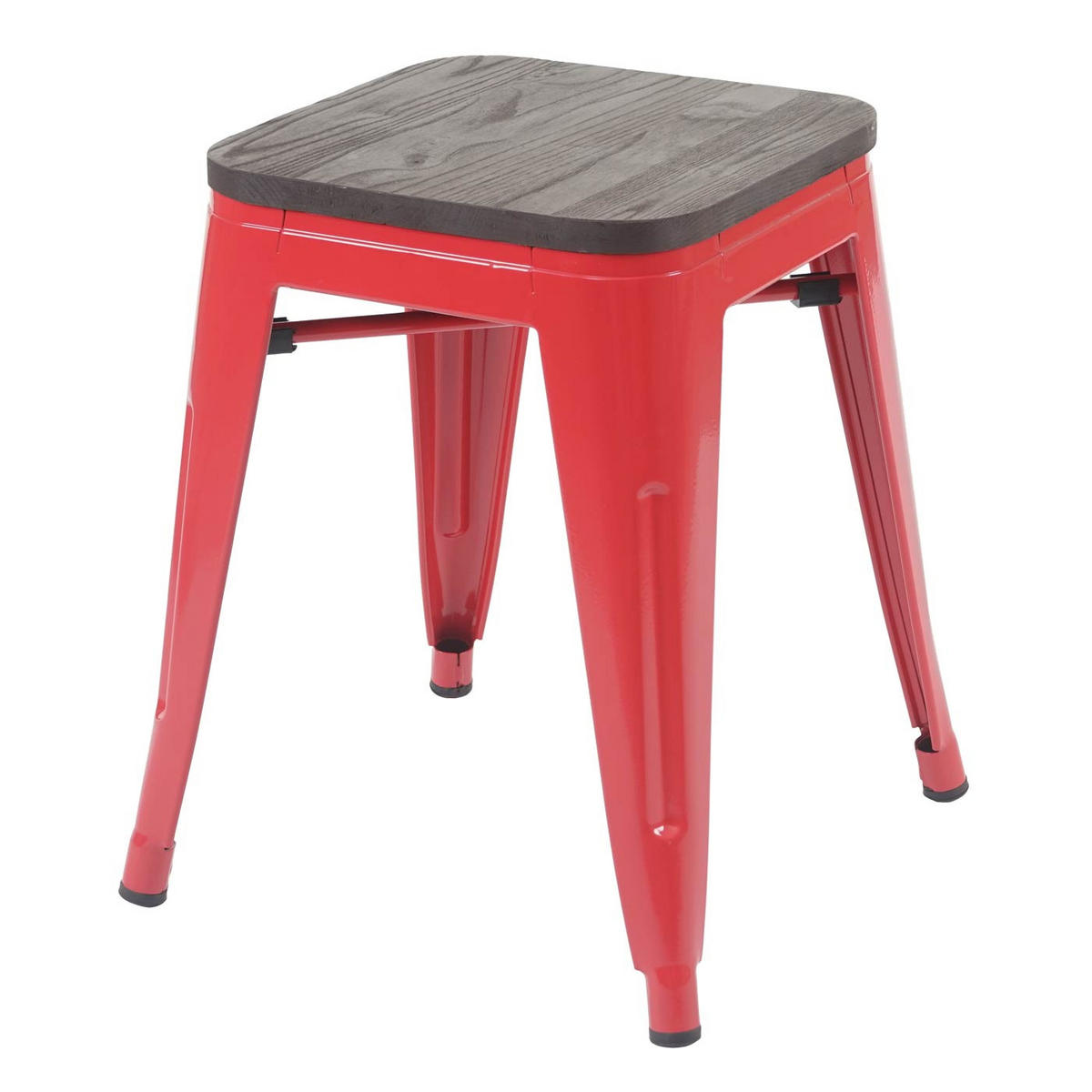 HOCKER HOLZ-SITZFLÄCHE Rot - Rot, Holz (39/45/39cm) - MCW