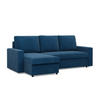 ECKSOFA Neo mit gerader Armlehnen dunkelblau - Dunkelblau, Textil (231/140cm) - SIMKAM Furniture