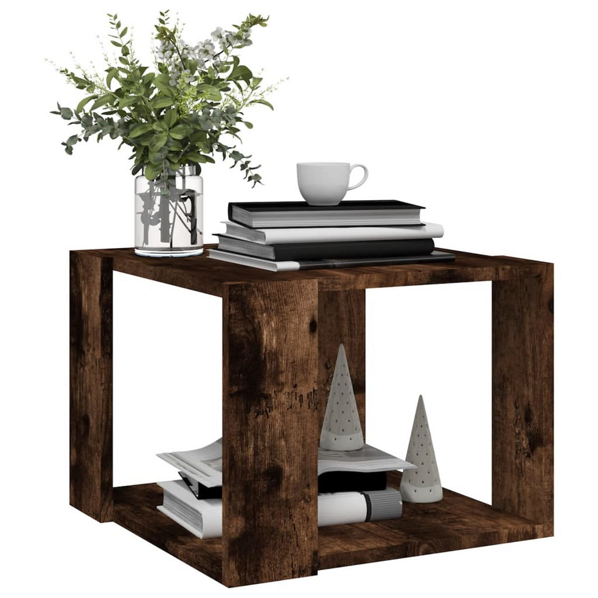 COUCHTISCH Räuchereiche 40x40x30 cm Holzwerkstoff - Mooreichefarben, Holzwerkstoff (40/40/30cm) - furnicato
