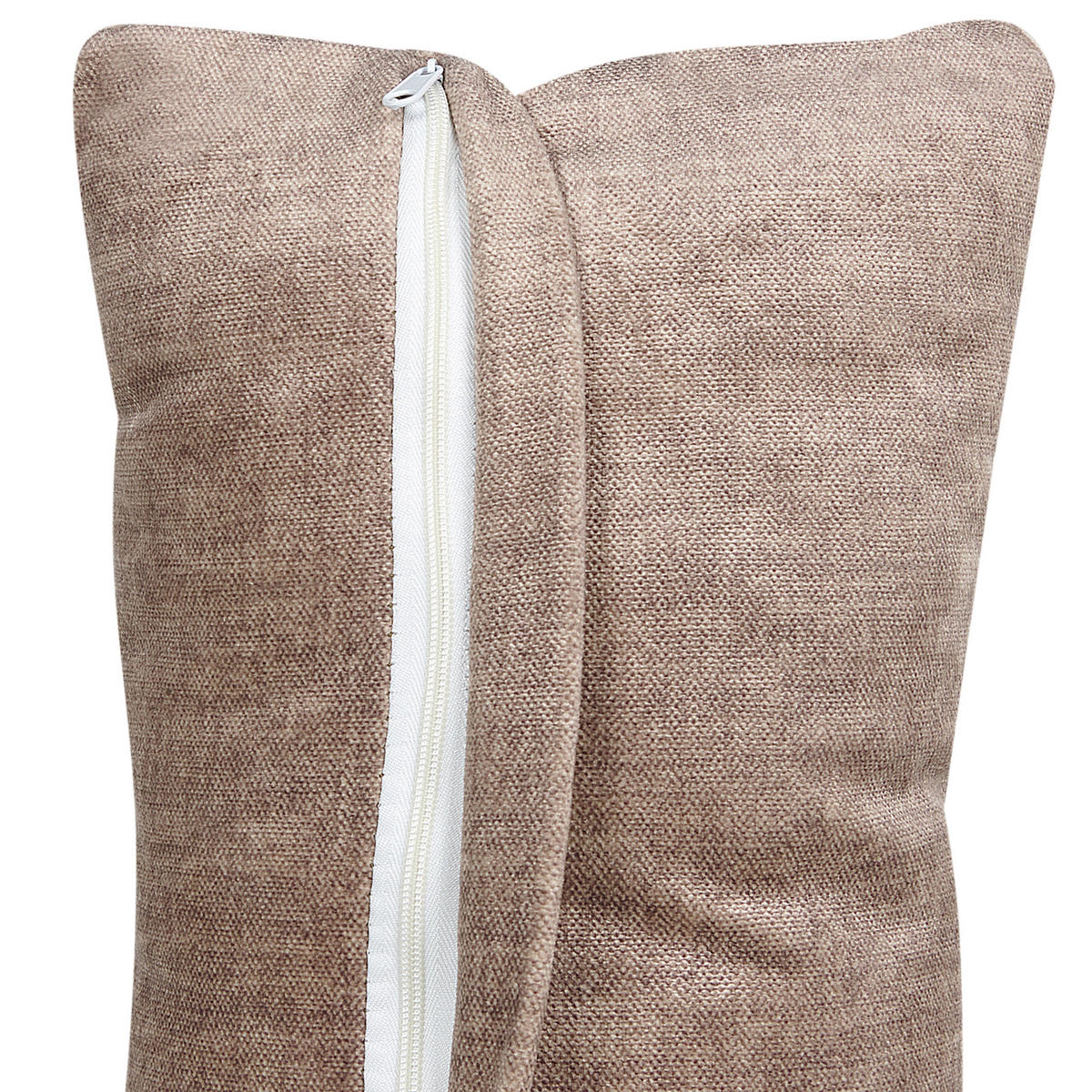 2-SITZER-SOFA hellbraun ohne Armlehnen Hellnar - Braun, Textil (204/70/126cm) - Beliani
