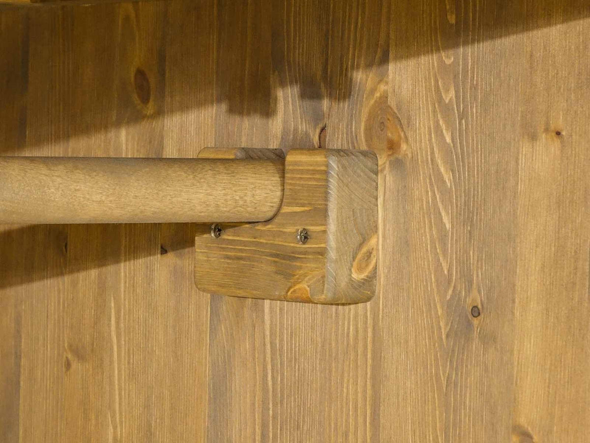 KLEIDERSCHRANK aus Massivholz Dakota - Hellbraun, Holz (105/190/60cm) - Seart