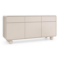 SIDEBOARD Kaschmir ALBI Auf Rundem Gestell 160 cm - Ecru, Holzwerkstoff (160/75/39cm) - Sepro Meble