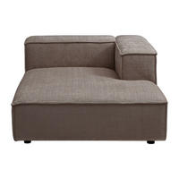 RECAMIERE ohne Schlaffunktion - 1 Person - stoff - taupe Ruzolo - Taupe, Textil (120/67/169cm) - Vente-Unique